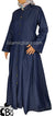 Blue Denim - Nasirah Line of Buttons Style Abaya by BintQ - BQ282