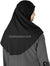 Black - Luxurious Lycra Hijab Al-Amira - Teen to Adult (Large) 1-piece style