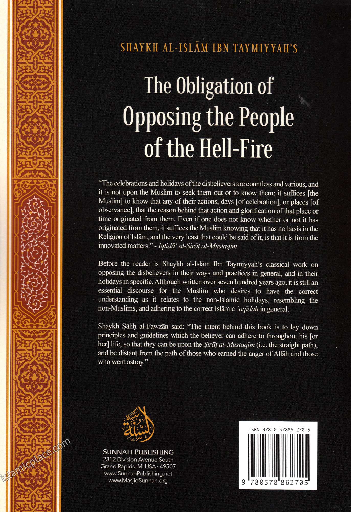 The Obligation of Opposing the People of the Hell-Fire