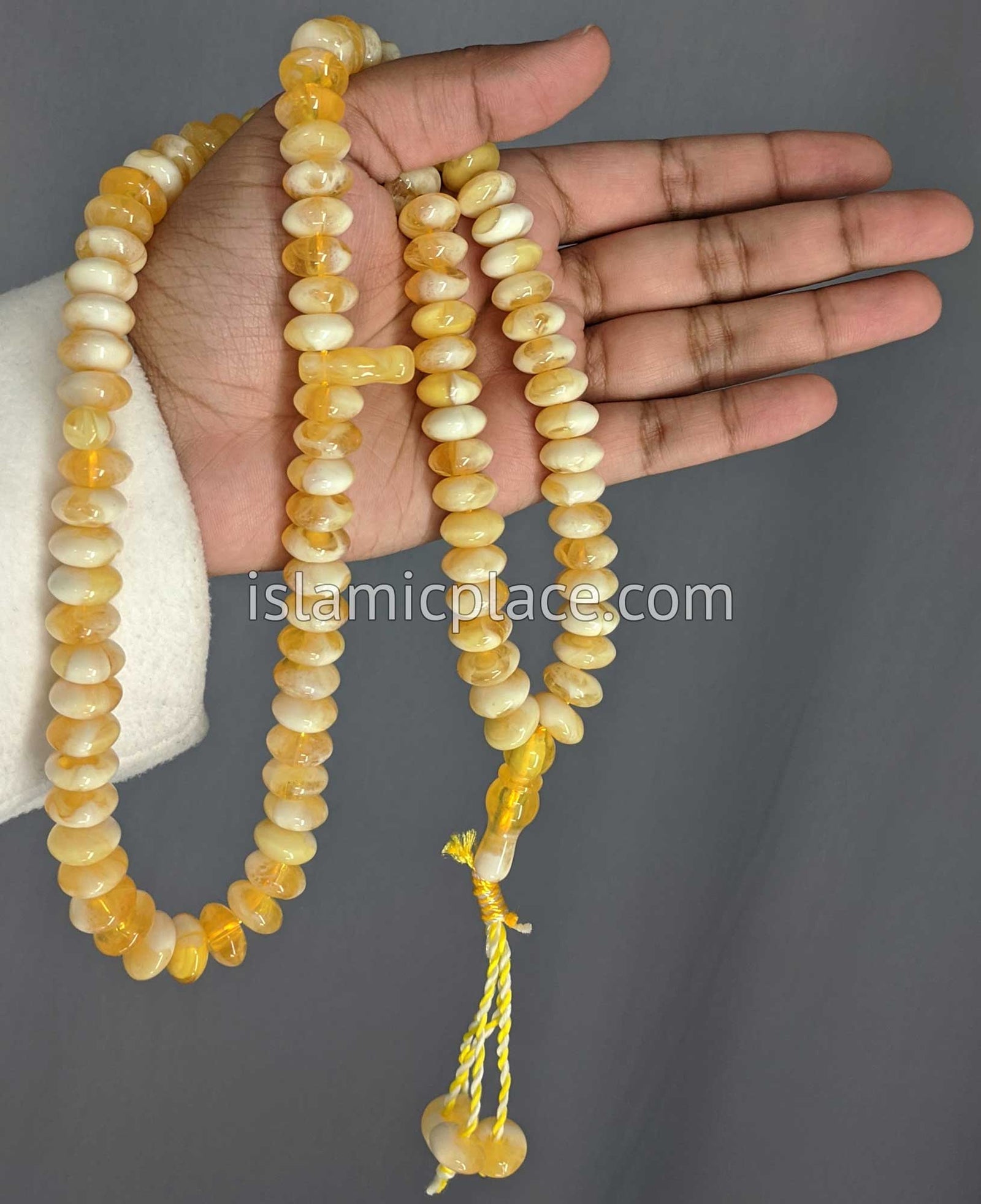 Golden Sand - Large Bead Talib Tasbih Prayer Beads