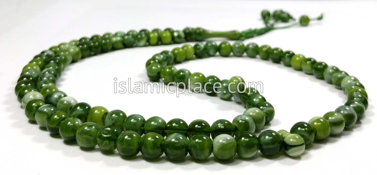 Marble Green - Khalil Tasbih Prayer Beads