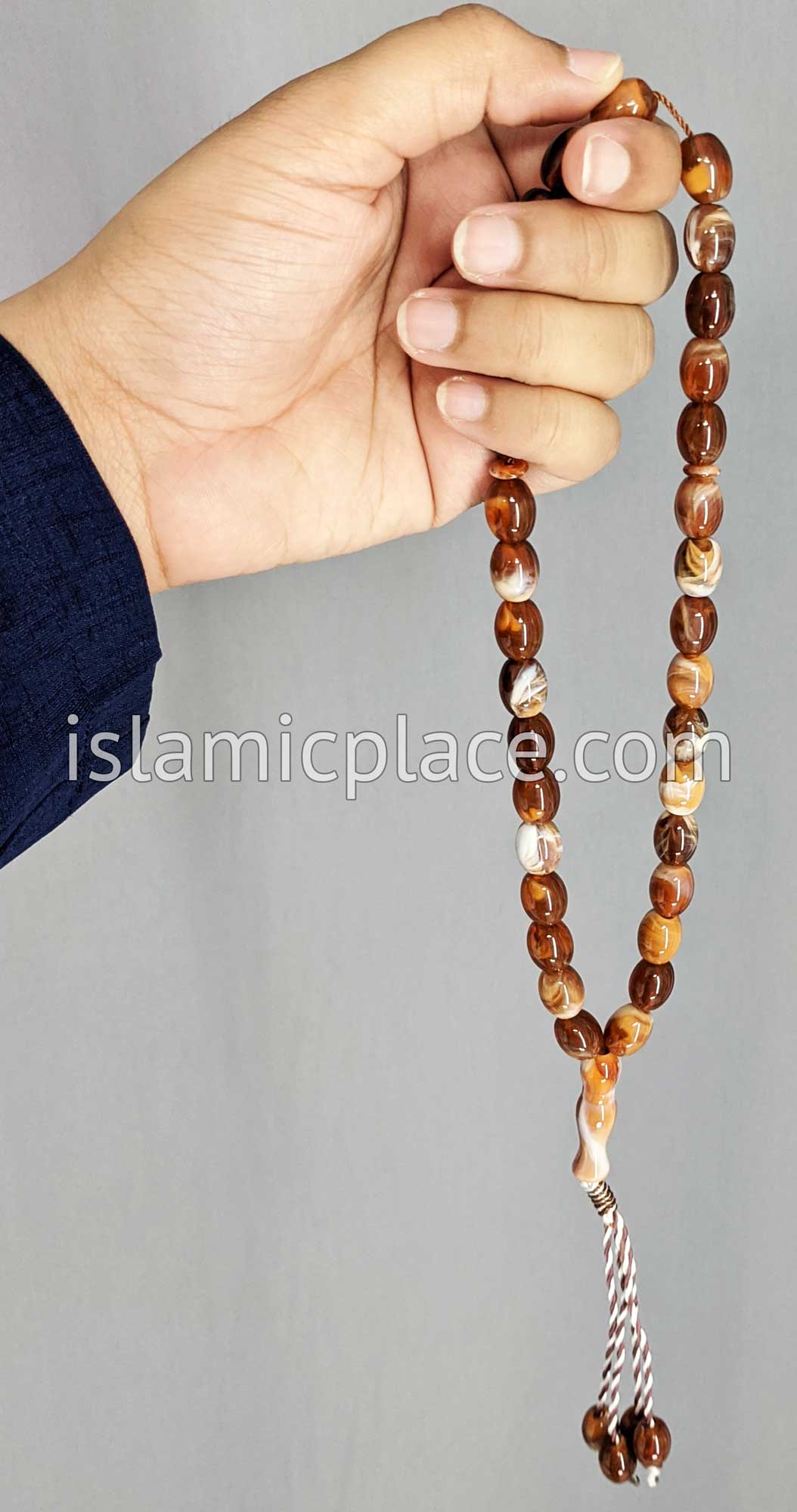 Mahogany - Rashid Tasbih Prayer Beads