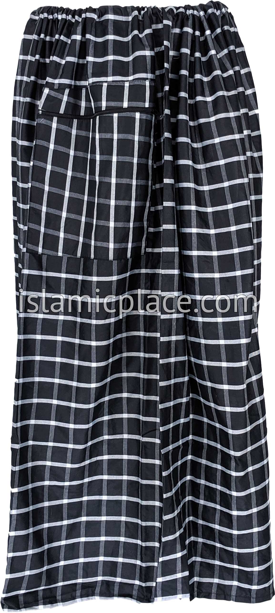 Black &amp; White - Square Design Men Lungi Izar