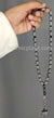 Black - Tribal Design Tasbih with 33 Prayer Beads