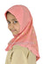 Pale Pink - Daisy Sketch Hijab Al-Amira - Girl size (1-piece) - Design 2