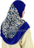 Royal Blue - Wild Prints Teen to Adult (Large) Hijab Al-Amira (1-piece style) - Design 13