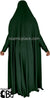 Hunter Green - Plain Overhead Abaya with Cuffs