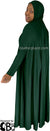 Hunter Green - Plain Overhead Abaya with Cuffs