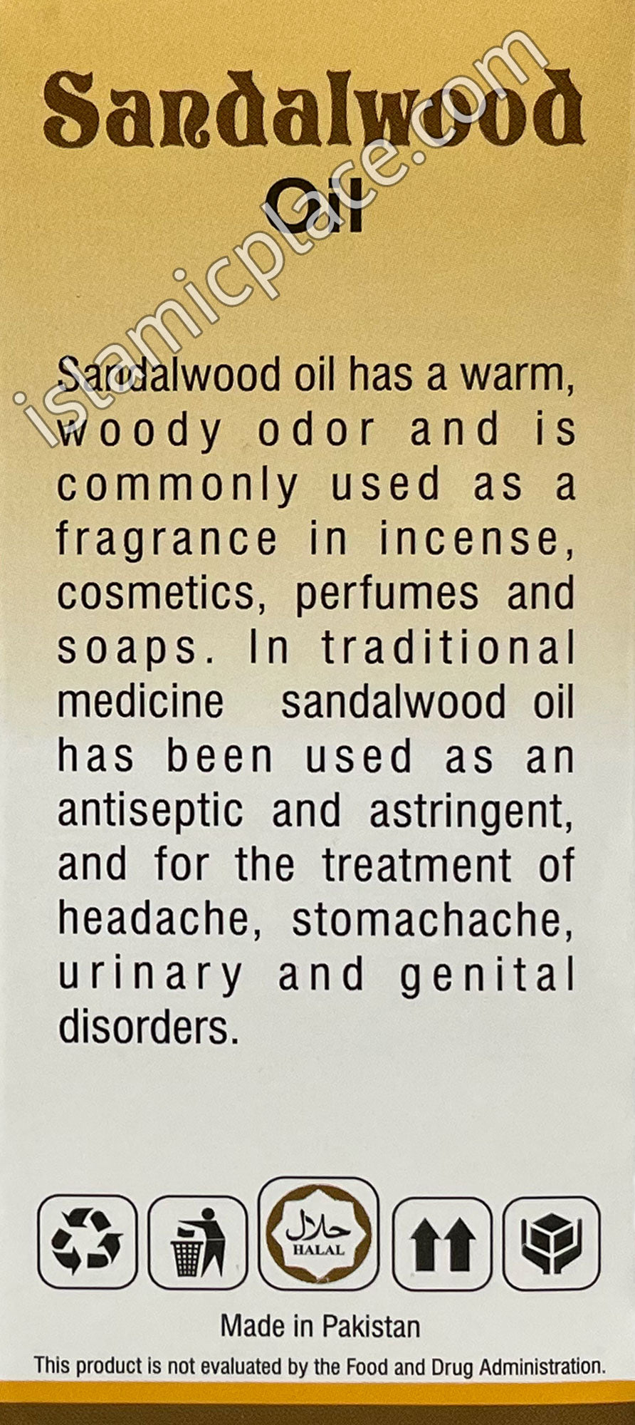 Sandalwood Oil 2 oz - Natural