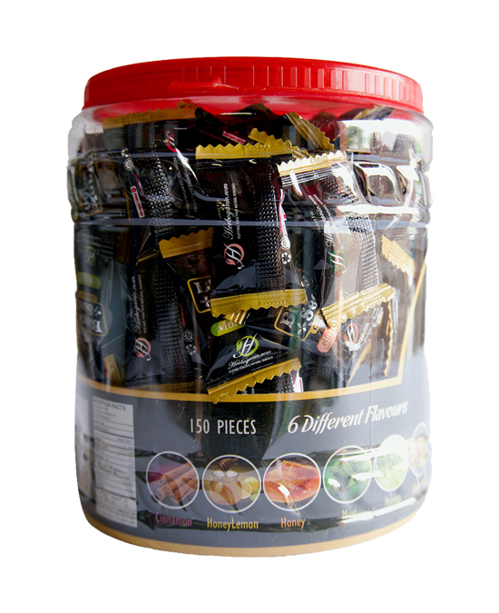 Black Seed Candy Jar - 6 Different Flavors - Total 150 Candies