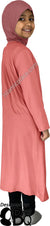 Blushing Pink - Girl’s Salima Simply Elegant Basic Abaya by BintQ