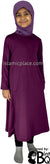 Mulberry - Girl’s Salima Simply Elegant Basic Abaya by BintQ