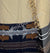 Sandstone with Navy Blue and Black - Abu Bakr Design Men Yemeni Lungi Izzar