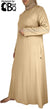 Beige - Salima Simply Elegant Basic Abaya by BintQ