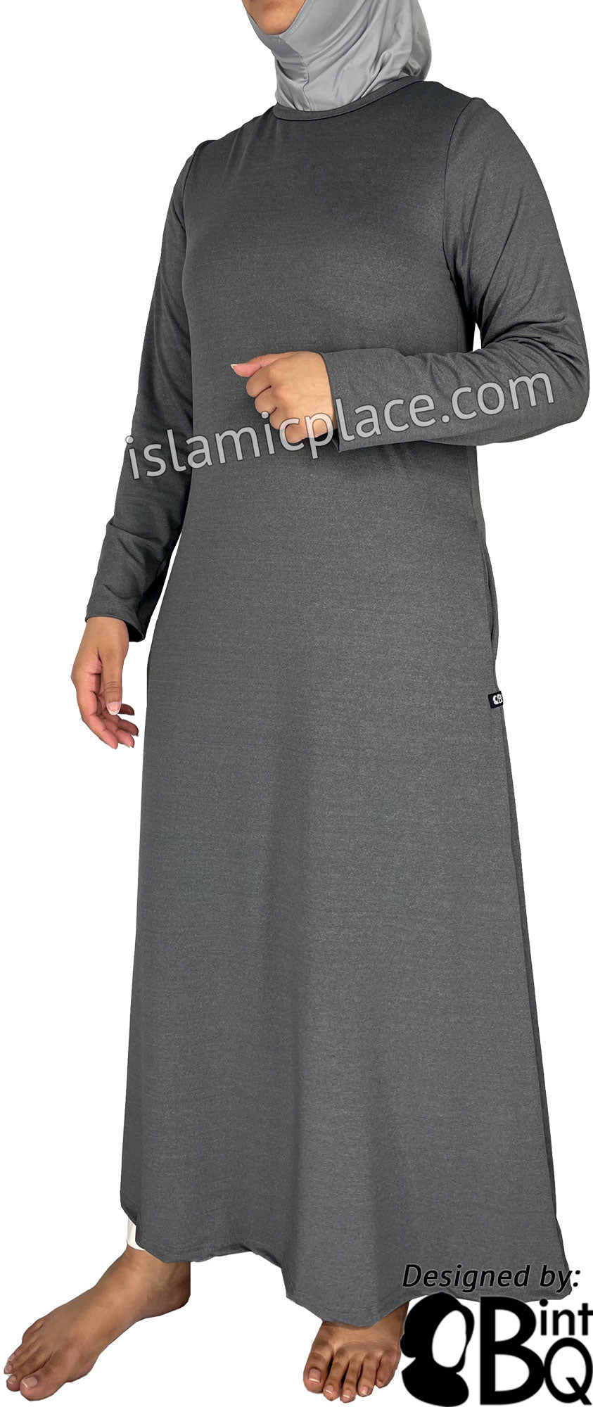 Heather Gray - Salima Simply Elegant Basic Abaya by BintQ