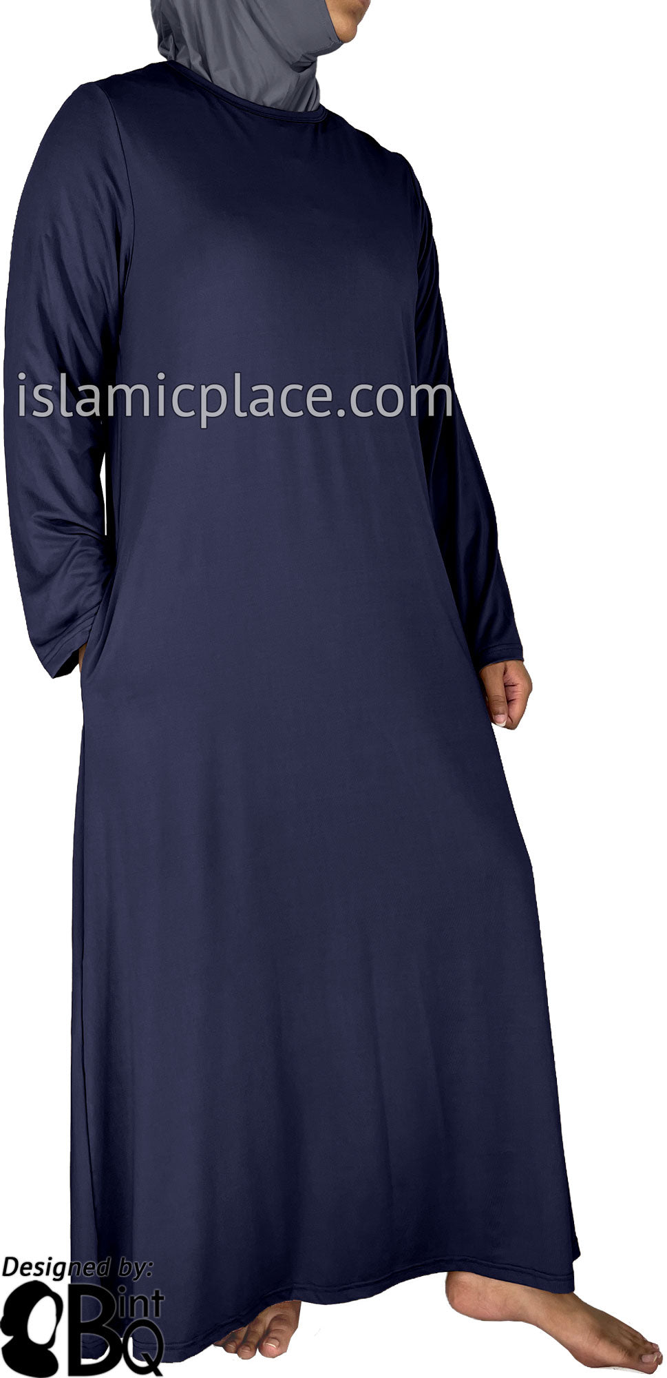 Navy blue abayas best sale