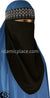 Silver Stones on Black Niqab - Diamonds Design 11