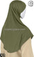 Camouflage Green - Plain Teen to Adult (Large) Hijab Al-Amira (1-piece style)