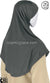 Graphite Gray - Plain Teen to Adult (Large) Hijab Al-Amira (1-piece style)