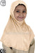 Oatmeal - Plain Girl size (1-piece) Hijab Al-Amira