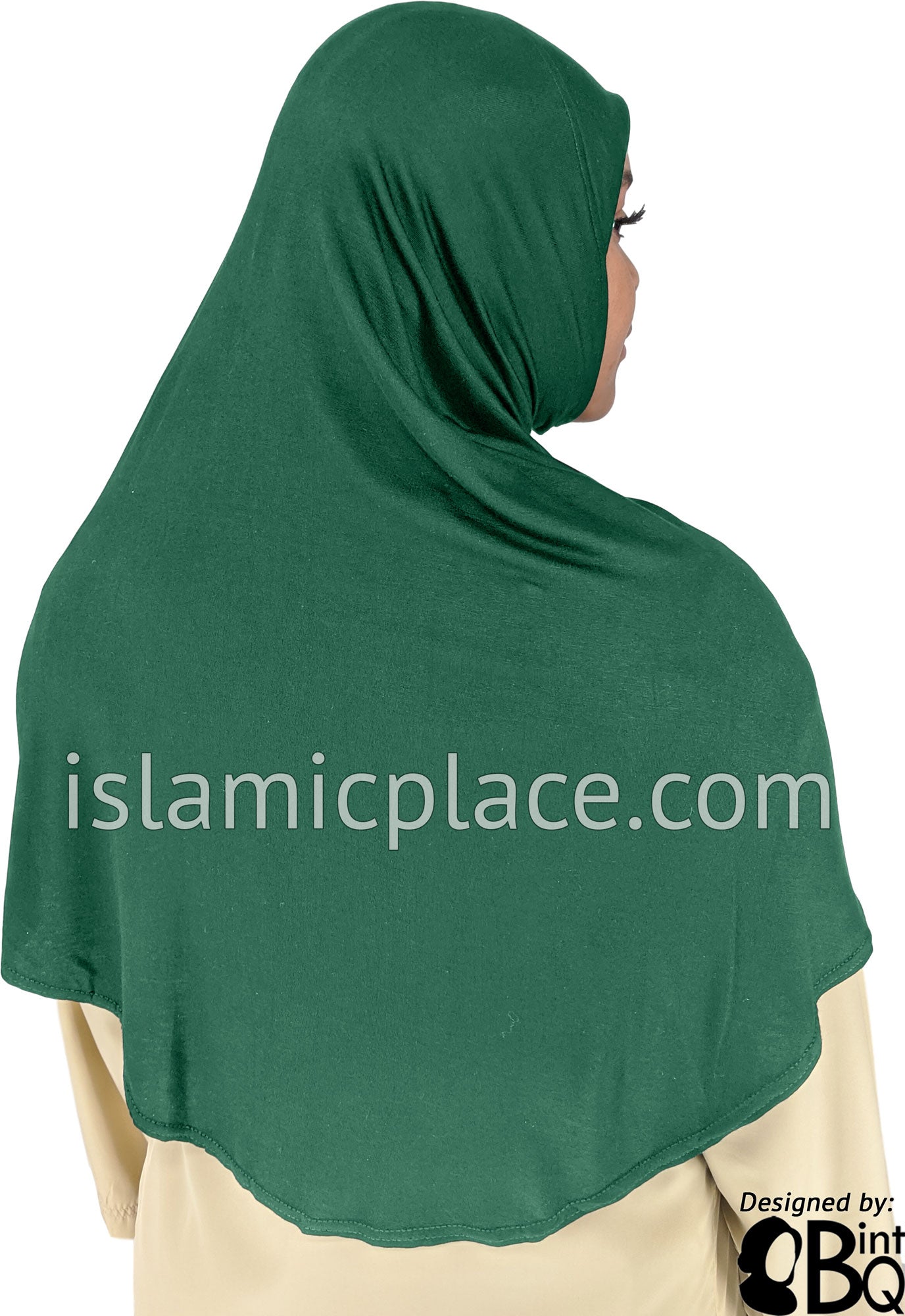 Hunter Green - Plain Adult (X-Large) Hijab Al-Amira (1-piece style)