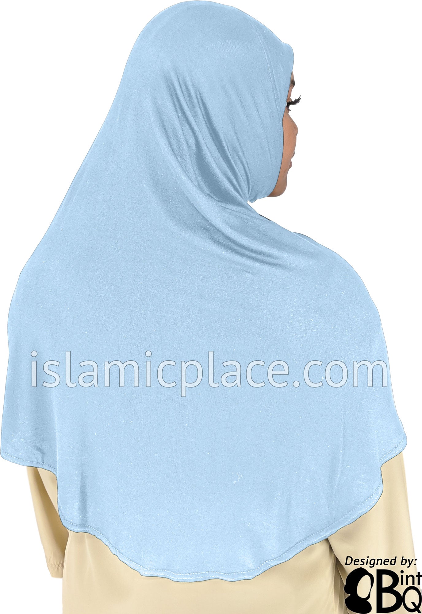 Sky Blue - Plain Adult (X-Large) Hijab Al-Amira (1-piece style)