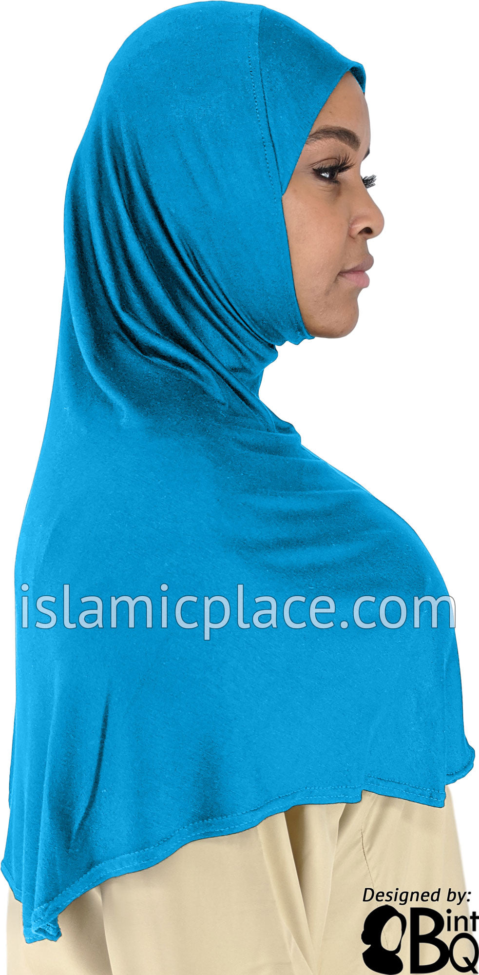 Light Teal - Plain Adult (X-Large) Hijab Al-Amira (1-piece style)