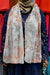 Clay Red and Gray - Tie Dye Georgette Shayla Long Rectangle Hijab 28"x70"