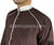 Brown - Affan Style Men Thob by Ibn Ameen