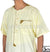 Cream - Munir Style Men Short Sleeve Thob by Ibn Ameen