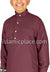 Burgundy - Boy's Saudi Ad-Daffah Plain Kameez by Ibn Ameen