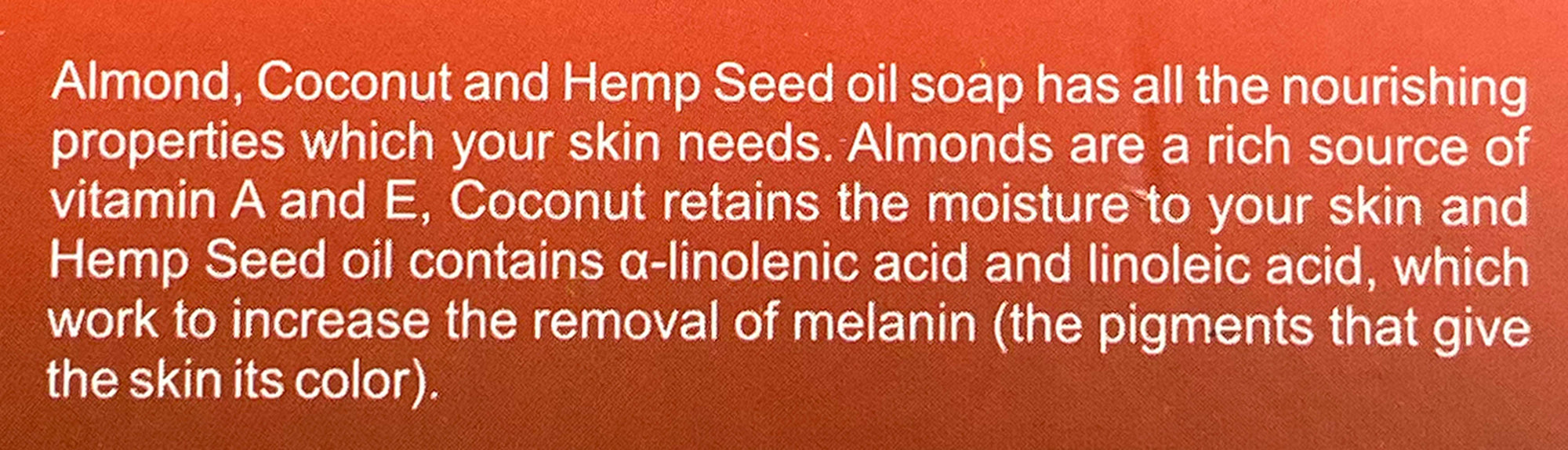 Almond, Coconut and Hemp Seed Oil Herbal Halal Soap - 5 oz