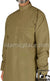 Dark Khaki - Men Saudi Ad-Daffah Plain Kameez by Ibn Ameen with Visible Buttons