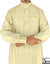 Cream - Men Saudi Ad-Daffah LT Thob by Ibn Ameen with Visible Buttons - IA3