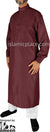 Burgundy - Men Saudi Ad-Daffah LT Thob by Ibn Ameen with Visible Buttons - IA3