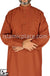 Rust - Men Saudi Ad-Daffah LT Thob by Ibn Ameen with Visible Buttons - IA3