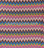 Bubblegum Pink, Mustard and Cobalt Blue Zigzag Design - Print Jersey Shayla Long Rectangle Hijab 30"x70"