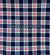 Navy Blue, Off-White and Pink Plaid - Print Jersey Shayla Long Rectangle Hijab 30"x70"