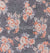 White and Light Coral Floral Design on Gray Base - Print Jersey Shayla Long Rectangle Hijab 30"x70"