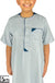 Slate Gray - Munir Style Boy Short Sleeve Thob by Ibn Ameen