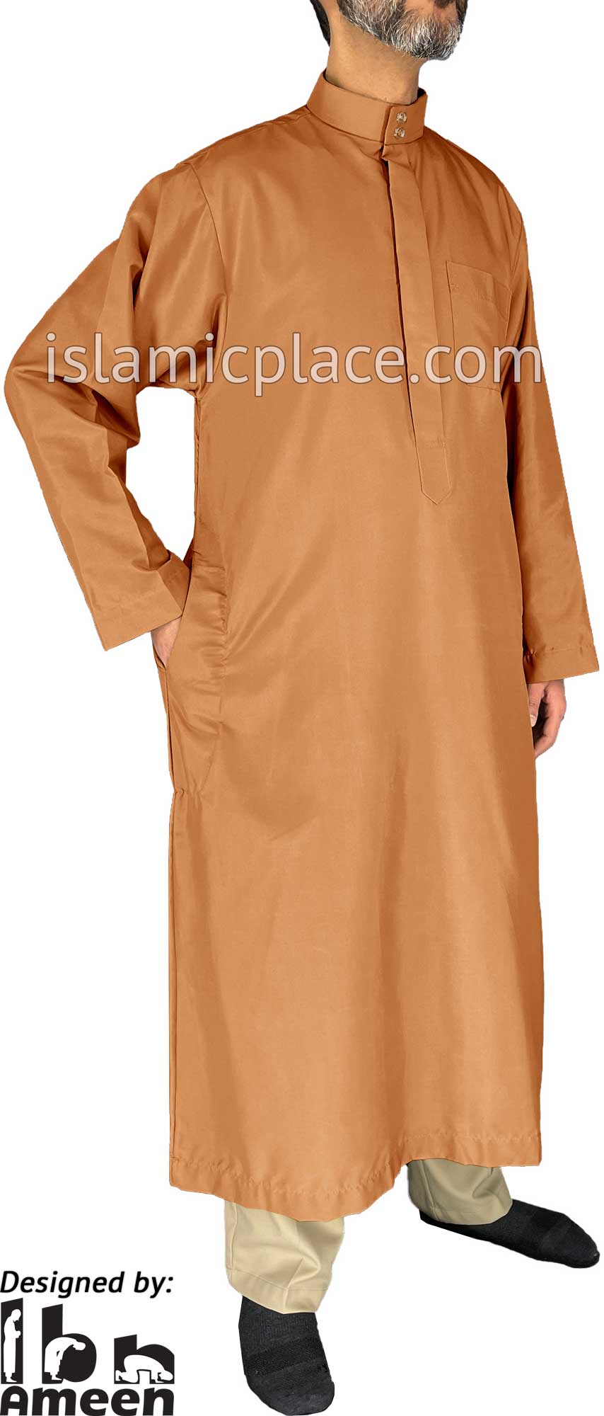 Copper - Aziz Style Men Saudi Thob by Ibn Ameen