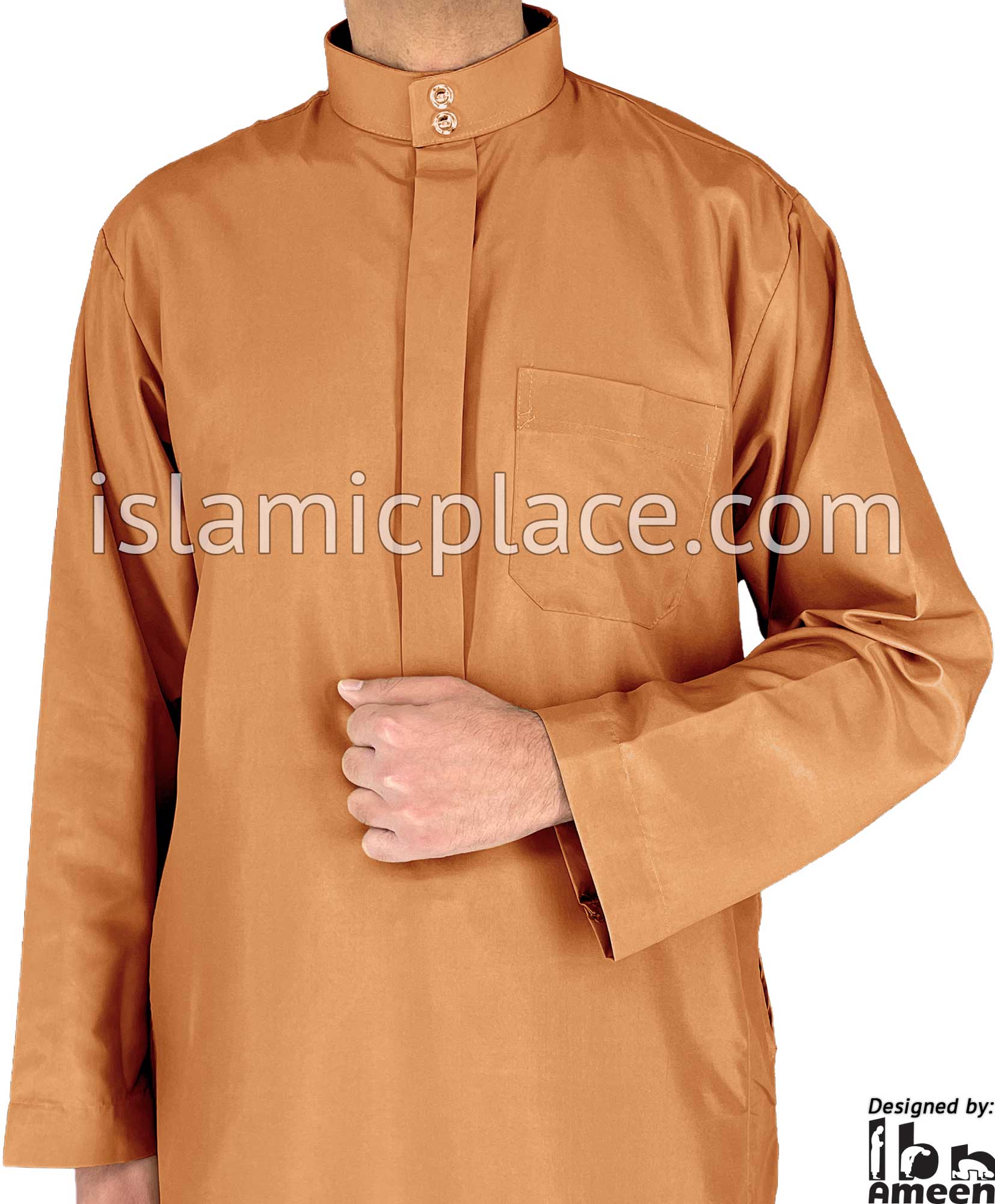 Copper - Aziz Style Men Saudi Thob by Ibn Ameen