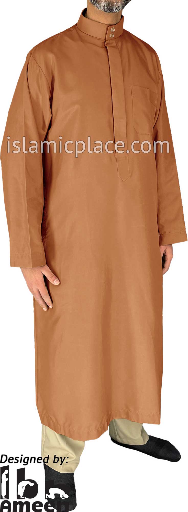 Copper - Aziz Style Men Saudi Thob by Ibn Ameen