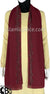 Burgundy with Silver Stones in Design 50 - Georgette Chiffon Shayla Long Rectangle Hijab 30"x70"