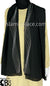 Black with Silver Stones in Design 102 - Georgette Chiffon Shayla Long Rectangle Hijab 30"x70"