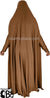 Hazelnut - Plain Overhead Abaya with Cuffs