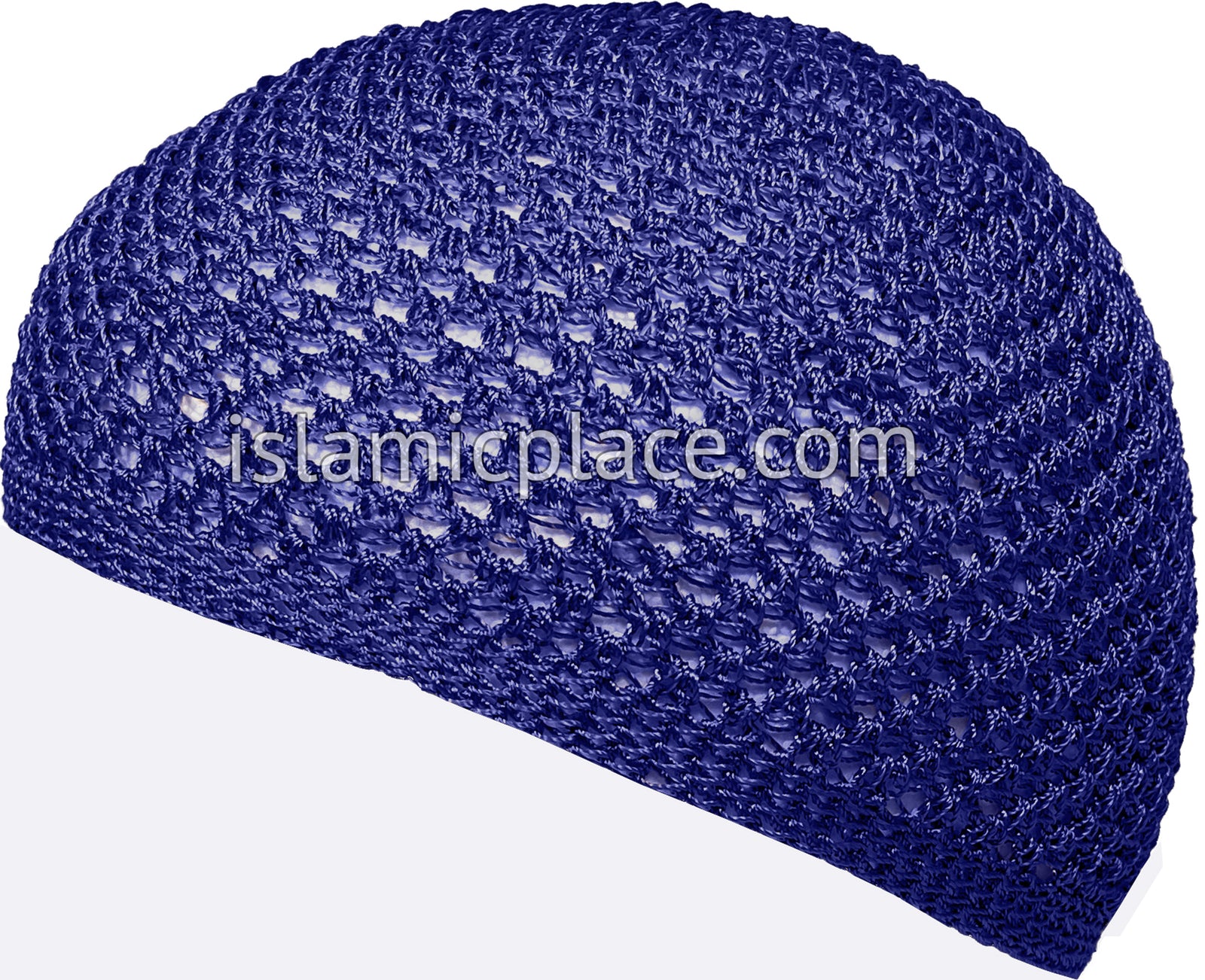 Royal Blue - Nylon Knitted Solid Kufi