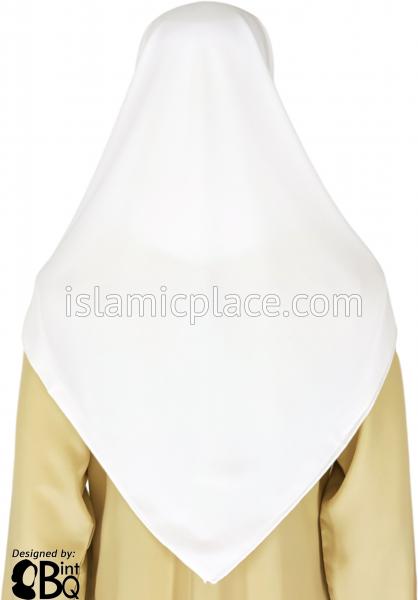 White - Georgette 45" Square Khimar