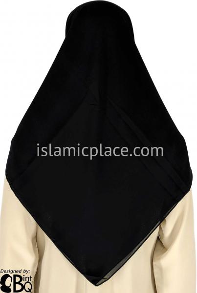 Black - Georgette 45" Square Khimar