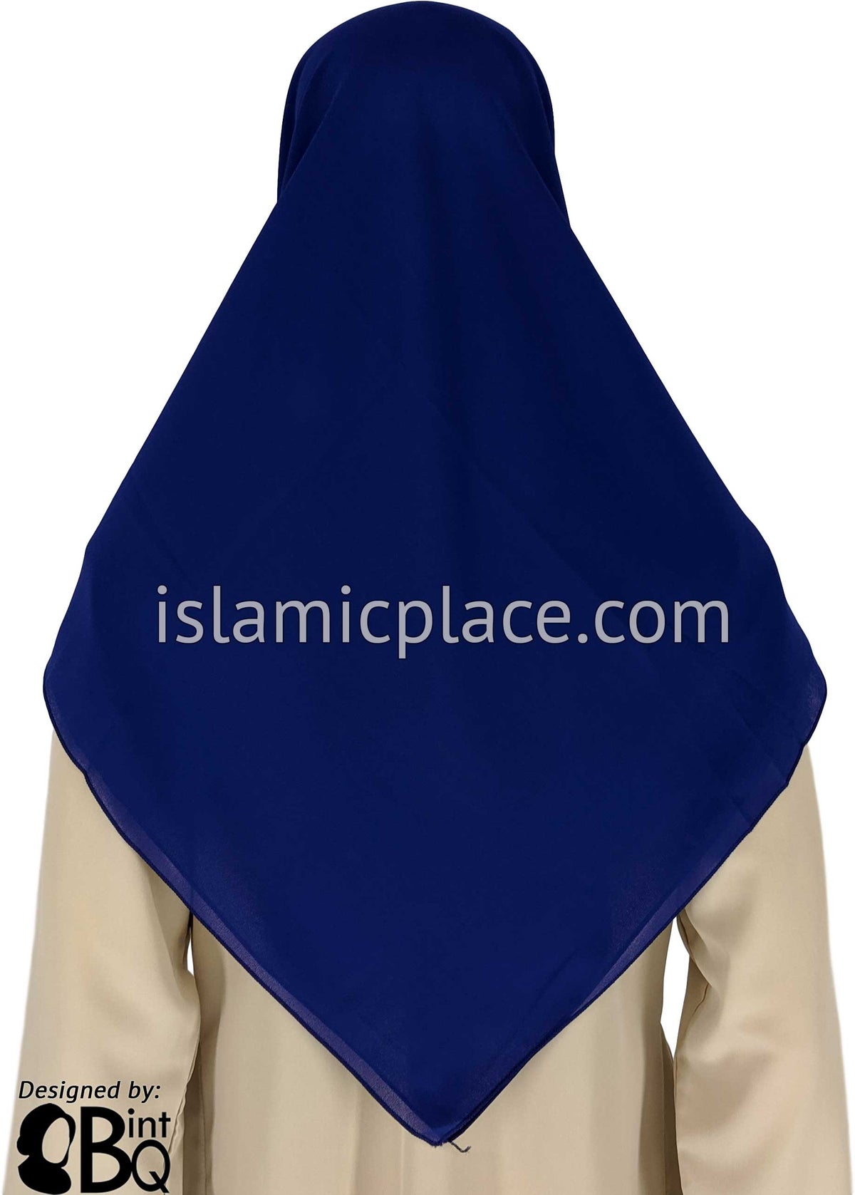 Navy - Georgette 45&quot; Square Khimar